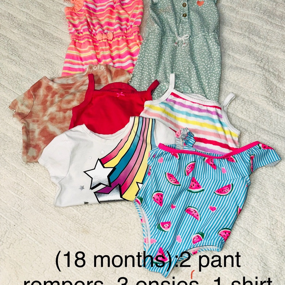 Baby Girl size 18 months clothing bundle